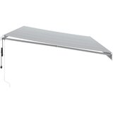 Tenda na automatsko uvlačenje antracit i bijela 600 x 350 cm | shoptok.hr