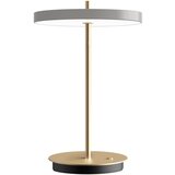 UMAGE Svijetlo siva LED stolna lampa s mogućnosti zatamnjivanja s metalnim sjenilom (visina 31 cm) Asteria Move – | shoptok.hr