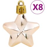 Set božićnih kuglica od 111 komada rozo-zlatni od polistirena | shoptok.hr