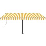  Automatska tenda sa senzorom LED 400x300 cm žuto-bijela | shoptok.hr