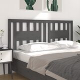 Uzglavlje sivo 166 x 4 x 100 cm od masivne borovine | shoptok.hr