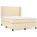  S oprugama i madracem krem 140 x 190 cm od tkanine | shoptok.hr
