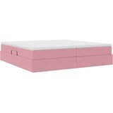  Krevet s madracem i skladištem Ružičasta 200 x 200 cm Baršun | shoptok.hr