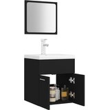  Set kupaonskog namještaja od iverice crni | shoptok.hr