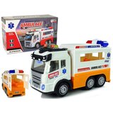  Vozilo nujne pomoči v obliki tovornjaka - bela/oranžna | Shoptok.si