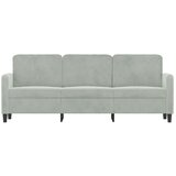 Trosjed svjetlosivi 180 cm baršunasti | shoptok.hr