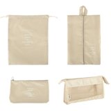  Organizatori za kovčege Putni set od 8 komada pribor za pohranu odjeće vodootporne torbe torba za šminku torba za cipele bež | shoptok.hr