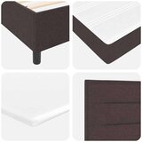Box Postelja s podnico in vzmetnico Temno rjava 200x200 cm Tkanina, (22050500) | Shoptok.si