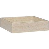 vidaXL Umivaonik krem 40 x 40 x 10 cm mramorni | shoptok.hr
