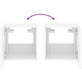  Zidni TV ormarić s LED svjetlima bijeli 30 5 x 35 x 30 cm | shoptok.hr