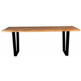 Dutchbone Jedilna miza z mizno ploščo iz akacije 90x220 cm Aka –