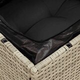 vidaXL Kutna vrtna sofa od poliratana s jastucima svijetlosivi | shoptok.hr