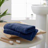 Catherine Lansfield Temno modre frotirne bombažne brisače v kompletu 2 ks 30x30 cm Anti-Bacterial – | Shoptok.si