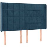  box spring s madracem LED tamnoplavi 140x200 cm baršun | shoptok.hr