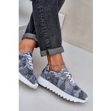 S. BARSKI Suede Patterned Sports Shoes On Platform With Glitter D&A | Shoptok.si