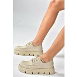 Fox Shoes Beige Thick Soled Women's Casual Shoes Cene