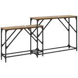  Konzolna stolica 2 pcs Umjetnički hrast 100 x 28 x 75 cm | Eponuda.ba