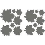 INF Samolepilni obliž za popravilo v obliki javorjevih listov, 10 delov Grey, (21276231) | Shoptok.si