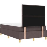  Posteljni okvir z vzmetnico Set 2 Temno rjava Tkanina, (22067272) | Shoptok.si