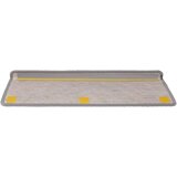 vidaXL Samoljepljivi otirači za stepenice 30 kom 65x21x4 cm srebrni | shoptok.hr