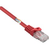 Renkforce RF-5043992 RJ45 omrežni kabel\, Patch kabel CAT 5e U/UTP 0.25 m rdeča z zaščitnim zapornim zatičem 1 kos, (20418896) | Shoptok.si