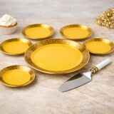 Sigma PORCELAN SET ZA KOLAČE 7/1 (YEL/GLD) WD9443 Cene