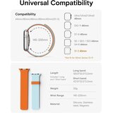 Moft dvobarvni magnetni pašček za Apple Watch 42/44/45/46/49 mm | Shoptok.si