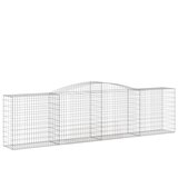  Lučne gabionske košare 15kom 400x50x100/120cm pocinčano željezo | shoptok.hr