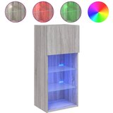 Maison Chic TV omarica - TV stojalo - Televizijska omarica z LED lučkami siva sonoma 40,5x30x90 cm, (21700122) Cene