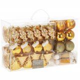  Božićne kuglice 77 kom. zlatne | shoptok.hr