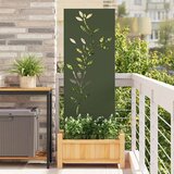 vidaXL Dekorativni panel za vrt Olivno zelena 50 x 140 cm Mnogi jeklo | Shoptok.si
