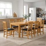  Blagovaonski set 9 kom. Crna Čvrsto Hrastovo Drvo | shoptok.hr