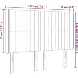  Uzglavlje s ušima plavi 147x16x118/128 cm od tkanine | shoptok.hr
