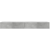 TV ormarići s LED svjetlima 2 kom Siva betona 60x35x15,5 cm | shoptok.hr