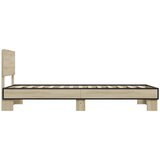  Okvir za krevet boja hrasta 75x190 cm konstruirano drvo i metal | Eponuda.com