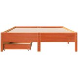  Okvir kreveta bez madraca voštano smeđi 135x190 cm od borovine | shoptok.hr