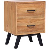 vidaXL Nočna omarica 40x35x55 cm trdna tikovina | Shoptok.si