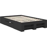  Okvir za krevet Crna 120 x 200 cm Konstruirano drvo - Crna 120 x 190 cm | shoptok.hr