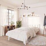  Posteljni okvir bel iz trdne borovine 100x200 cm, (20643078) | Shoptok.si