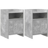  Noćni ormarići 2 pcs Betonska siva 40 x 36 x 60 cm | shoptok.hr