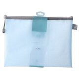 Biro time Zippit mesh L, fascikla sa zipom, A4, plava | ePonuda.com