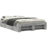 Furnova Posteljni okvir betonsko siv 140x200 cm inženirski les, (21941187) | Shoptok.si
