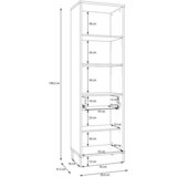 Modern Living Visoka Komoda Seravel, Kašmir, Barva Hrasta | Shoptok.si