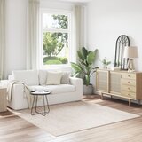 vidaXL Tepih Krem Poliester 200 x 200 cm Četvrtasti Minimalistički Cijene