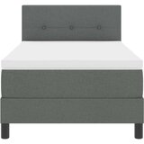 Box Spring Krevet s Dušekom Tamno Sivi 90x200 cm Tkanina | shoptok.hr