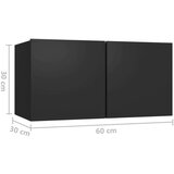  6-dijelni set TV ormarića crni od iverice | shoptok.hr