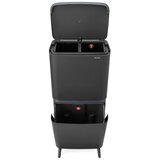 Brabantia Temno siv plastičen koš za smeti 25+10+10 l za ločevanje odpadkov SortUp Recycle Hi – | Shoptok.si