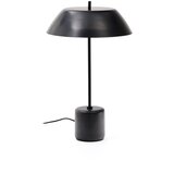 Kave Home Crna mramorna stolna lampa s metalnim sjenilom (visina 58 cm) Sayra – | shoptok.hr