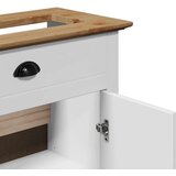 vidaXL Kupaonski ormarić za umivaonik "BODO" bijelo-smeđi 70x35x80 cm | shoptok.hr