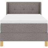  Postelja z vzmetnico z vzmetnico Taupe 200 x 100 cm Poliester, (5000127932) | Shoptok.si